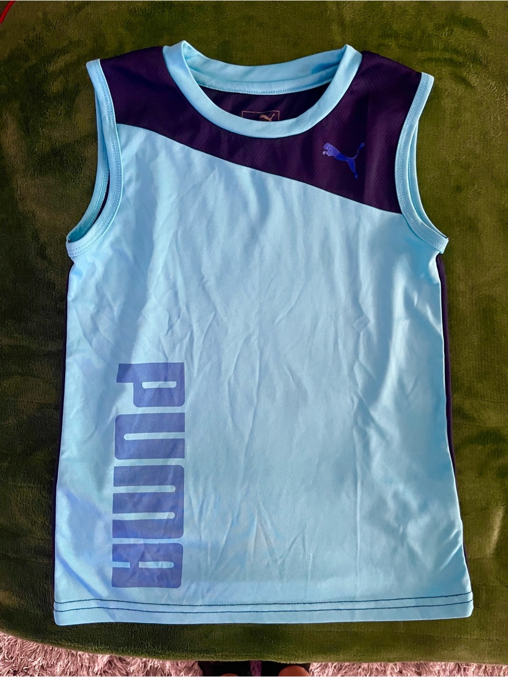 Puma Blue Kids Athletic Tank